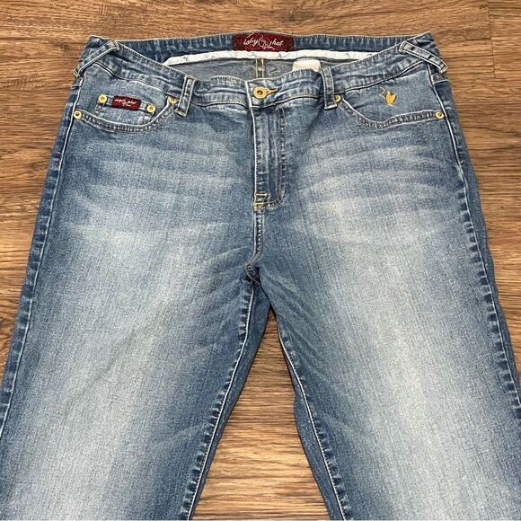 Vintage Y2K Baby Phat Factory Faded and Whiskered Jeans Size 18 - Picture 3 of 14